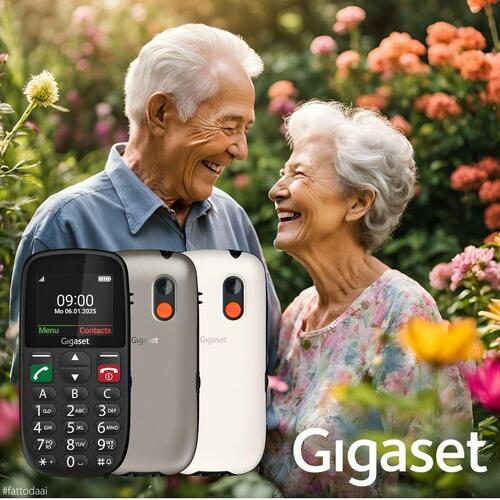 Mobiltelefon Gigaset S30853-H1230-R102 - grå, uden touchscreen