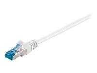 Netværkskabel Cat 6a S/FTP 0,25 m - Goobay, hvid billede