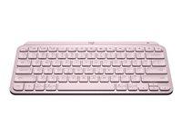 Tastatur Logitech MX Keys Mini trådløs – nordisk layout (rose)