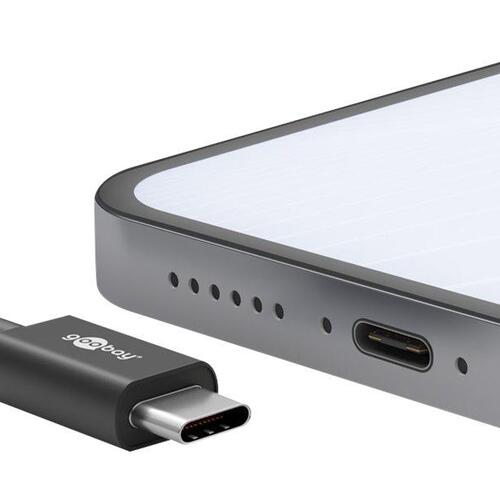 USB-C vægoplader 15 W – Goobay (Europlug) – sort