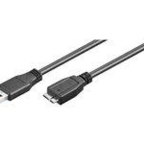 USB 3.0 kabel – Goobay – USB-A til Micro?USB B, 3 m, sort