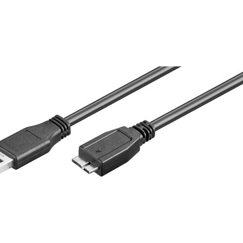 USB 3.0 kabel – Goobay – USB-A til Micro?USB B, 3 m, sort