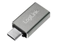 USB-C adapter – LogiLink USB 3.0/USB 3.1 Gen 1, sølv billede