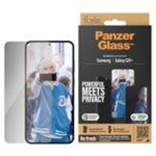Skærmbeskytter til Samsung Galaxy S24+ – PanzerGlass med privatlivsfilter (sort ramme)