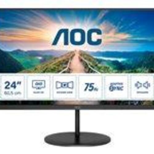 Skærm AOC Q24V4EA 24" IPS QHD 2560×1440, 75 Hz, HDMI/DP