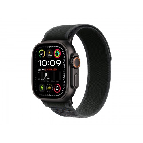 Smartwatch Apple Watch Ultra 2 49 mm – sort titanium med Trail Loop S/M