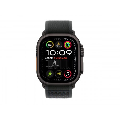 Smartwatch Apple Watch Ultra 2 49 mm – sort titanium med Trail Loop S/M