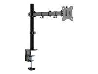 Skærmholder bord - LogiLink justerbar arm 17-32", sort billede