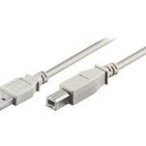 USB-kabel Goobay USB 2.0 A til B – 5 m – grå