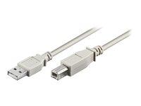 USB-kabel Goobay USB 2.0 A til B – 5 m – grå