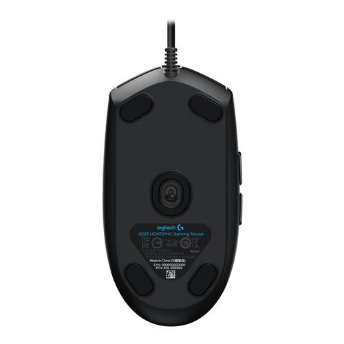 Gaming mus Logitech G203 LIGHTSYNC, optisk, kablet, sort