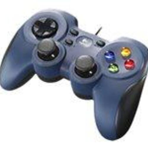 Gamepad til PC Logitech F310 – kablet, sort/blå