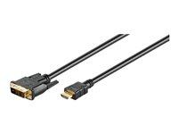 HDMI til DVI-D kabel 2 m – Goobay (sort)