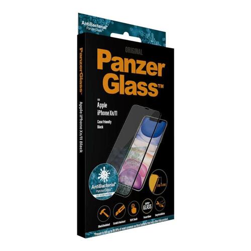 Skærmbeskyttelse glas PanzerGlass Case Friendly – sort – til iPhone 11/XR