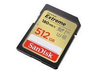 Hukommelseskort SanDisk Extreme SDXC 512 GB 180 MB/s billede