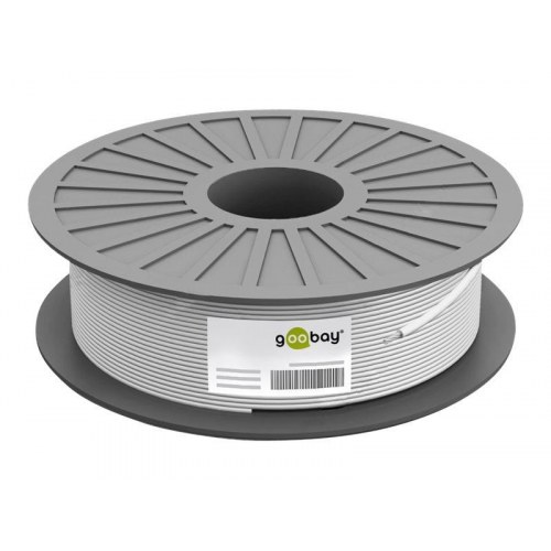 Netværkskabel CAT 6a bulk 100 m - Goobay S/FTP LSZH, grå