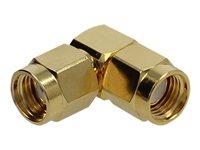 Antenneadapter vinklet RP-SMA til RP-SMA - DeLOCK - guld billede