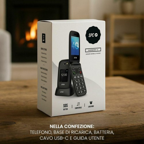 Trykknap mobil SPC Harmony 2 (2337N) - sort, 2,8" 4G Dual SIM