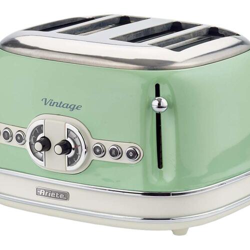 Brødrister 4-skiver Ariete Vintage 156 – grøn