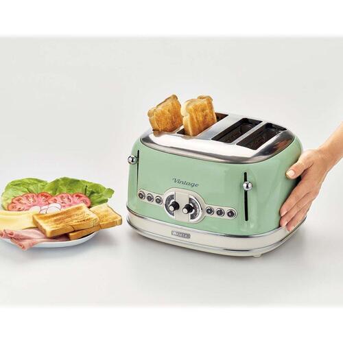 Brødrister 4-skiver Ariete Vintage 156 – grøn