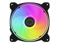Kabinetventilator Cooler Master MasterFan MF140 HALO² 140 mm - sort (1-pak) billede