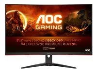 Gaming skærm AOC C32G2ZE/BK 32" kurvet Full HD 240 Hz