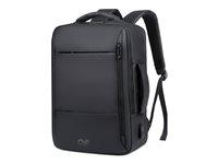 Rygsæk til laptop 17" - Chill Voyage, regntæt med USB, sort billede