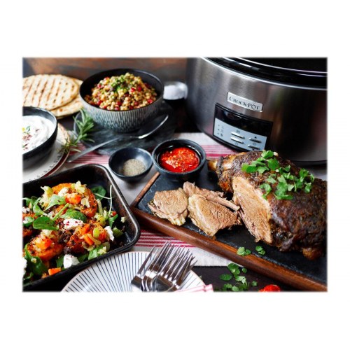 Slow cooker Crock-Pot 7,5 l - rustfrit stål, 320 W