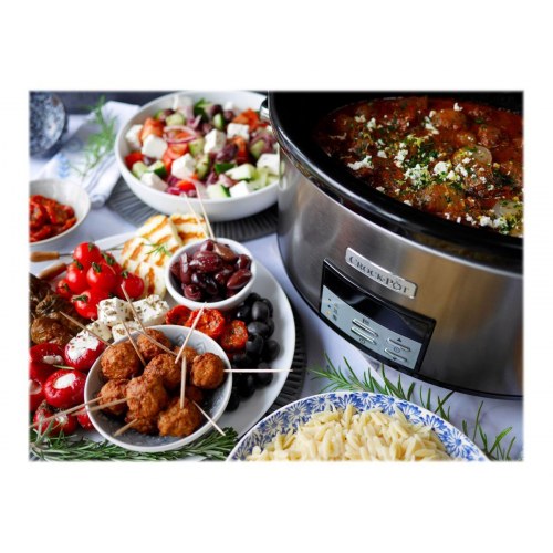 Slow cooker Crock-Pot 7,5 l - rustfrit stål, 320 W