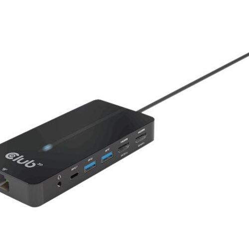 USB-C dockingstation Club 3D CSV-1595 7-i-1 – sort
