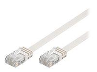 Netværkskabel CAT6 fladt - Goobay RJ45 til RJ45, 15 m, hvid billede