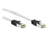 Goobay CAT 8.1 Patchkabel, S/FTP (PiMF), hvid 99,9 % iltfri kobberleder (OFC), AWG 24, halogenfri kabelkappe (LSZH), 3 m