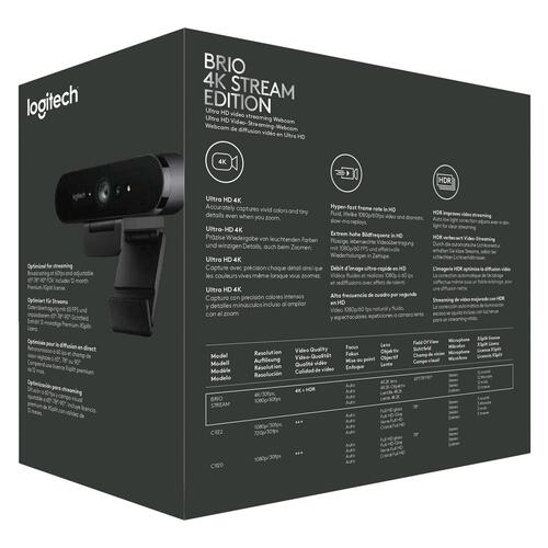 Webkamera Logitech BRIO Stream 4K (4096 × 2160) – kablet