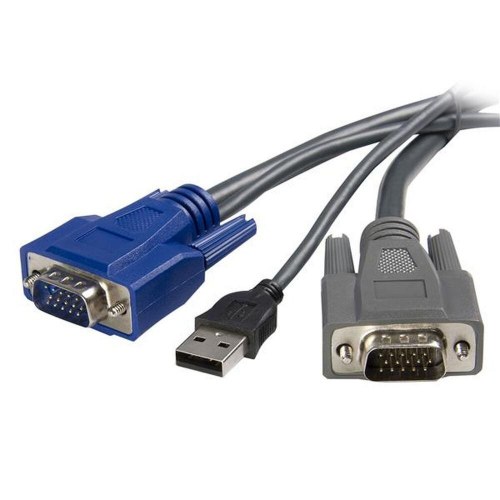 KVM-kabel Startech SVUSBVGA6 - 1,8 m, han/han, sort