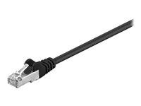 Netværkskabel CAT 5e 5 m - Goobay SF/UTP, RJ-45, sort billede