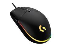 Gaming mus Logitech G102 LIGHTSYNC, kablet, sort