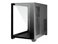 PC kabinet Inter-Tech C-501 Aspect – mini ITX/micro ATX, sort med hærdet glas billede