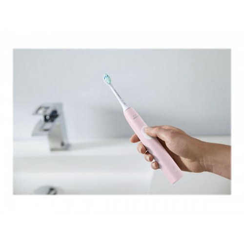 Elektrisk tandbørste Philips Sonicare ProtectiveClean 4300 – pastelpink (HX6806)