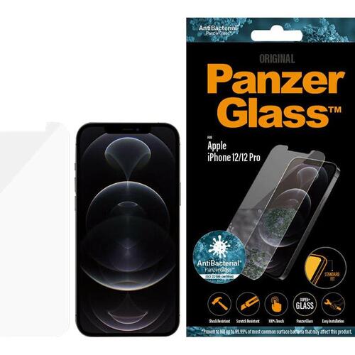 Skærmbeskytter glas – PanzerGlass Original til iPhone 12/12 Pro (transparent)