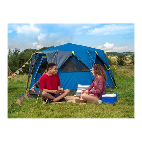 Køleboks Coleman FlipLid 6 – 4,7 l – blå/hvid