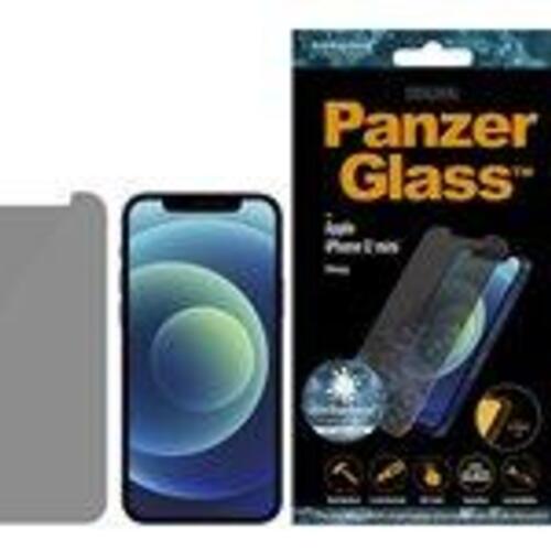 Skærmbeskytter med privatliv – PanzerGlass til iPhone 12 mini, sort/transparent