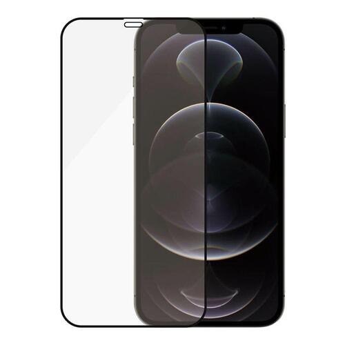 Skærmbeskyttelse glas PanzerGlass til iPhone 12/12 Pro – sort ramme, 6,1"
