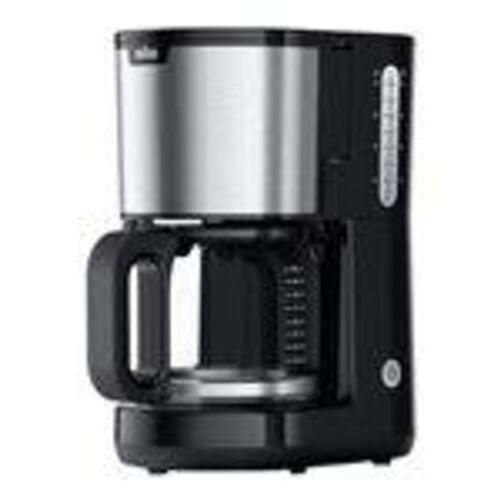 Kaffemaskine Braun PurShine KF 1500 BK – rustfrit stål/sort, 10 kopper