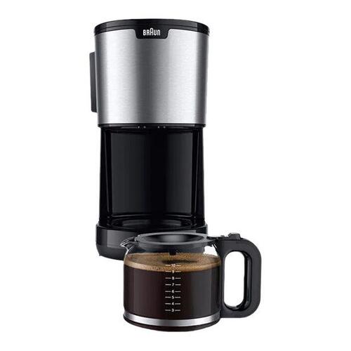 Kaffemaskine Braun PurShine KF 1500 BK – rustfrit stål/sort, 10 kopper