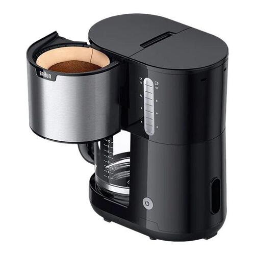 Kaffemaskine Braun PurShine KF 1500 BK – rustfrit stål/sort, 10 kopper