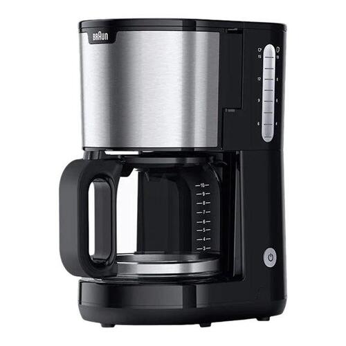 Kaffemaskine Braun PurShine KF 1500 BK – rustfrit stål/sort, 10 kopper