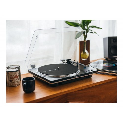 Pladespiller Audio-Technica AT-LP70XBT stereo – sort/sølv