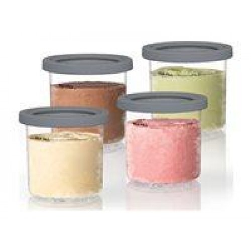 Dessertbeholdere til ismaskine - Ninja, 4 stk., lufttætte