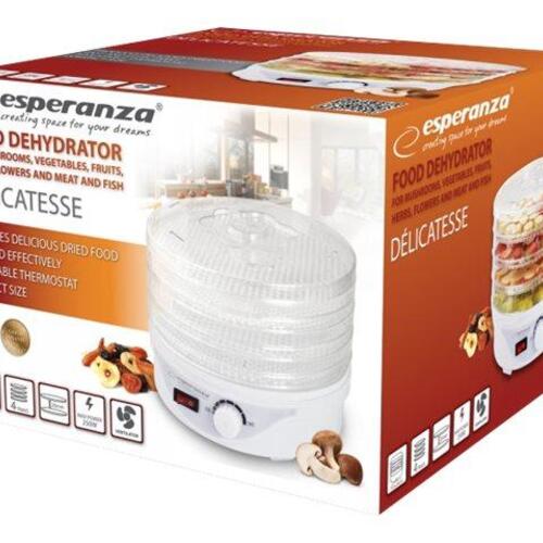 Fødevaretørrer Esperanza DÉLICATESSE 250 W, rund