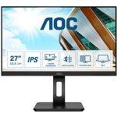Skærm 27" AOC 27P2Q – IPS, Full HD, 75 Hz, HDMI/DP/DVI/VGA